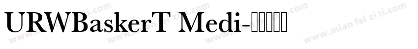 URWBaskerT Medi字体转换